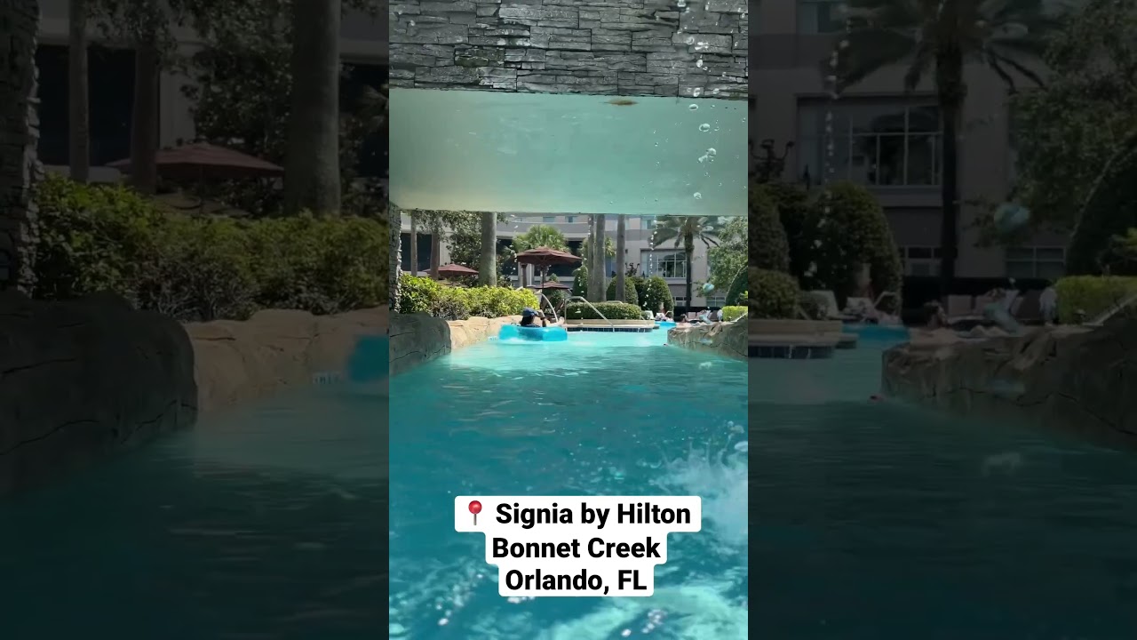 Hanging at the lazy river at Signia by Hilton Bonnet Creek Orlando. #orlando #travel #hotel #hilton