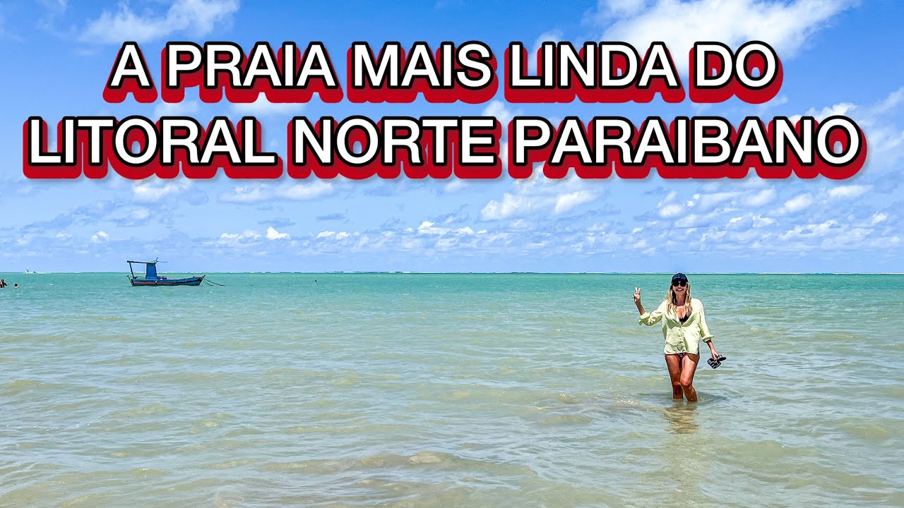 A Praia mais linda do litoral norte da Paraíba, Praia Ponta de Campina, em Cabedelo #pontadecampina