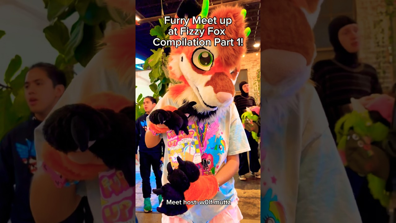 Furry meet up compilation part 1! #furry #fursuit #furries #compilation #shorts #fizzyfox #soda