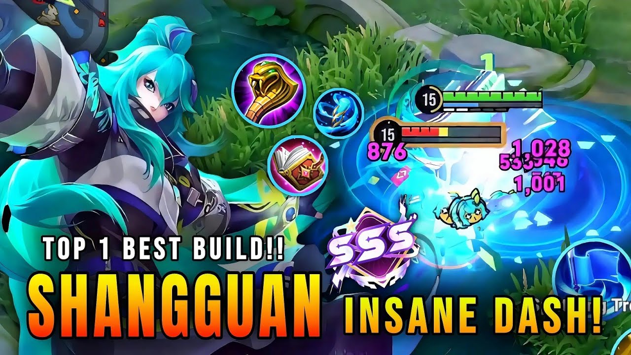 INSANE COMBO!! Shangguan Lightning Fast Dashes – Top 1 Best Build | Honor of Kings