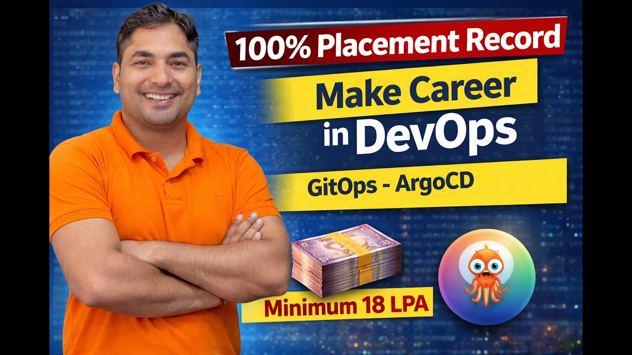 GitOps with ArgoCD (Kubernetes) 🔥 | 100% Placement Record | Minimum 18 LPA DevOps