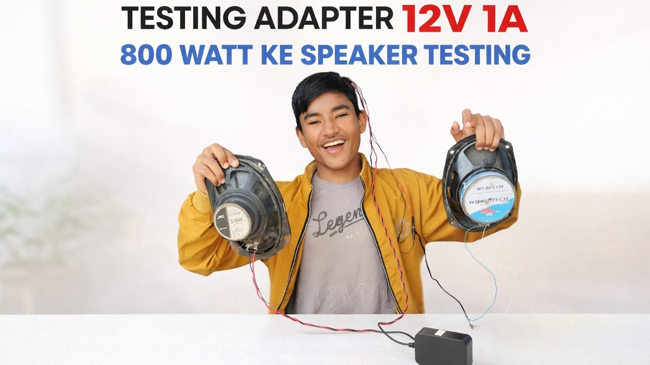 Testing adapter 12v 😜kya 800 watt ke speaker chala sakta hai ya nahi 👍 dekhe hai aayie🫣