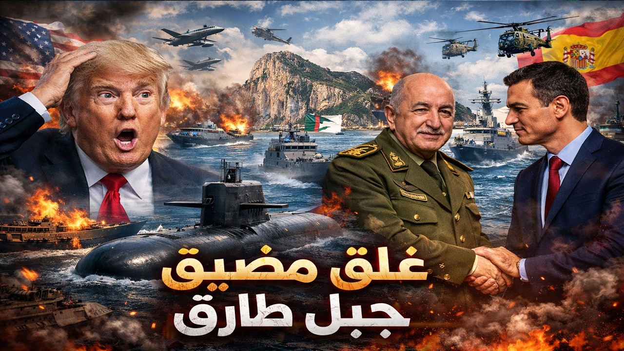 إغلاق مضيق جبل طارق؟! تحرك عسكري جزائري يفاجئ ترامب… ما الحقيقة