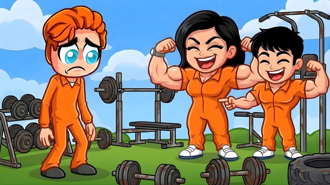 Jag Låtsades Vara En Noob I Roblox Prison Pump Och Blev Sedan STARKAST