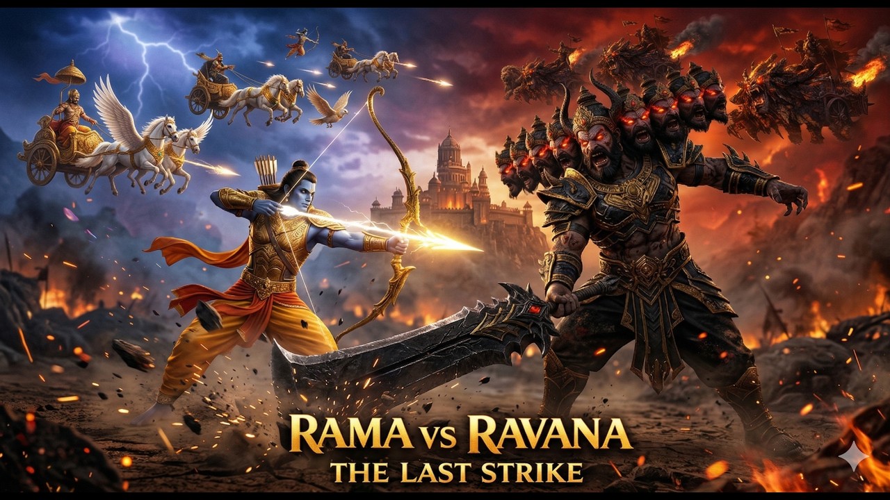 Rama vs Ravana ⚔️ The Last Strike That Ended a King