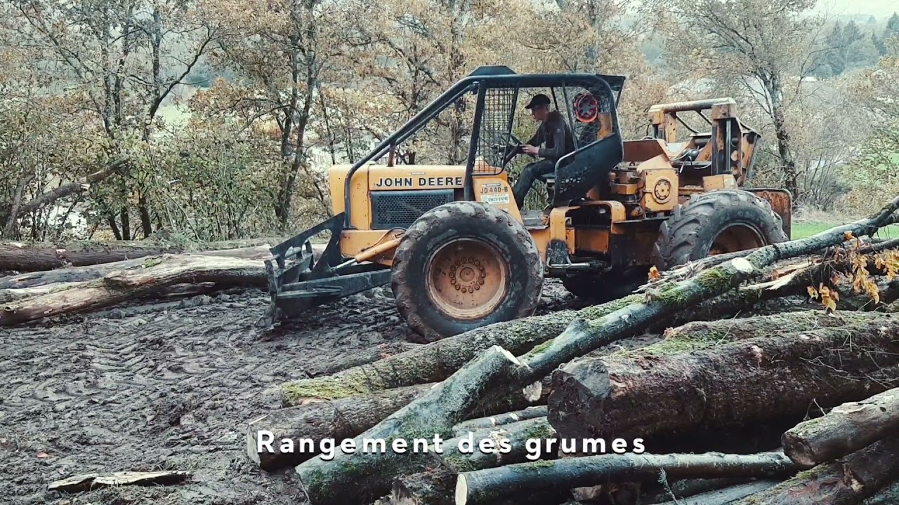 Abattage : du b&ucirc;cheron au grumier (Vosges 2021) 🌲🚜🚚🇨🇵