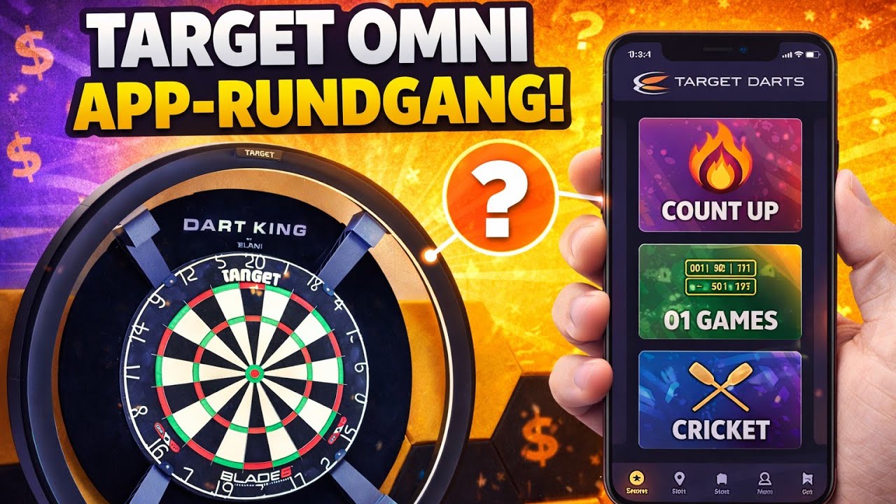 Target Omni App Rundgang 🔥 Alle Spielmodi & Funktionen im Überblick | Dart Smartboard Test