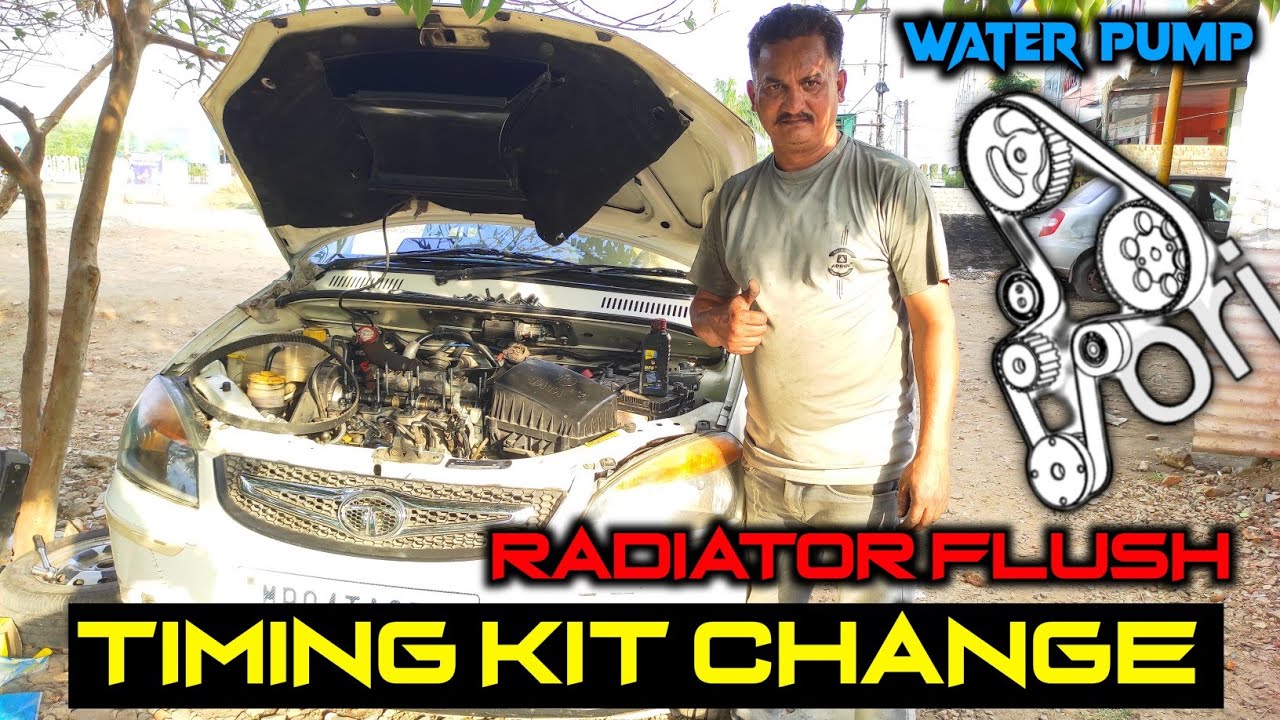 TATA INDIGO ECS TDI TIMING KIT CHANGE || Water pump || Radiator Flush || Coolant Change