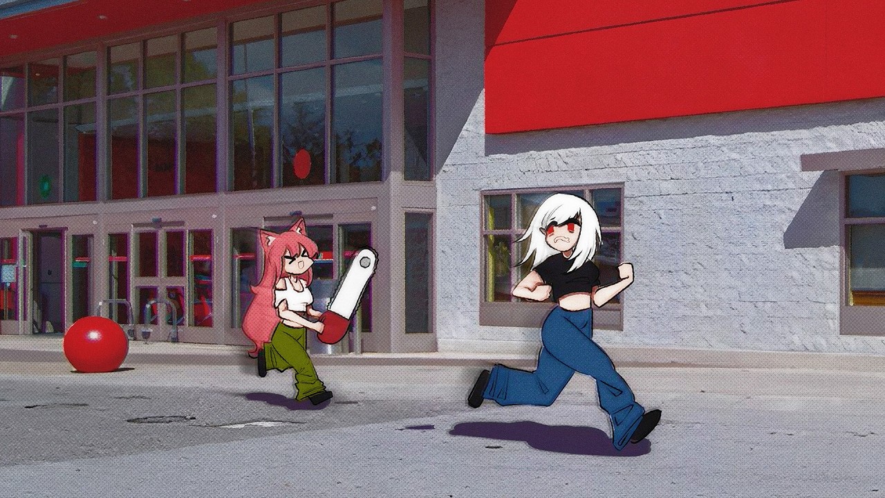 htrngl x NEKOSTASIS — anime girls fighting at target