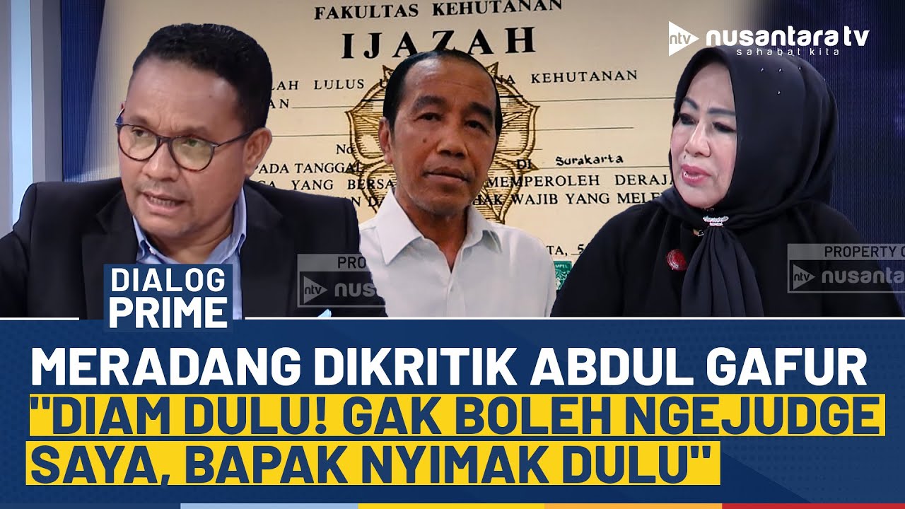 Disentil Abdul Gafur soal Kasus Ijazah Jokowi, Elida Netty Emosi: Bapak Gak Boleh Ngejudge Saya