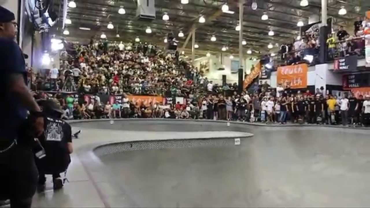 Heimana Reynolds talks about his slam at the Vans Pool Party 2014