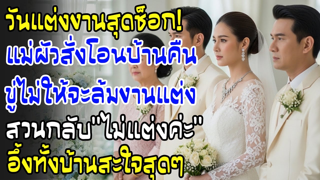 วันแต่ง บ้านผัวบังคับโอนบ้านคืนสินสอด 5 แสน ฉันตอบสั้นๆ “งั้นไม่แต่ง” ทั้งบ้านเงียบ