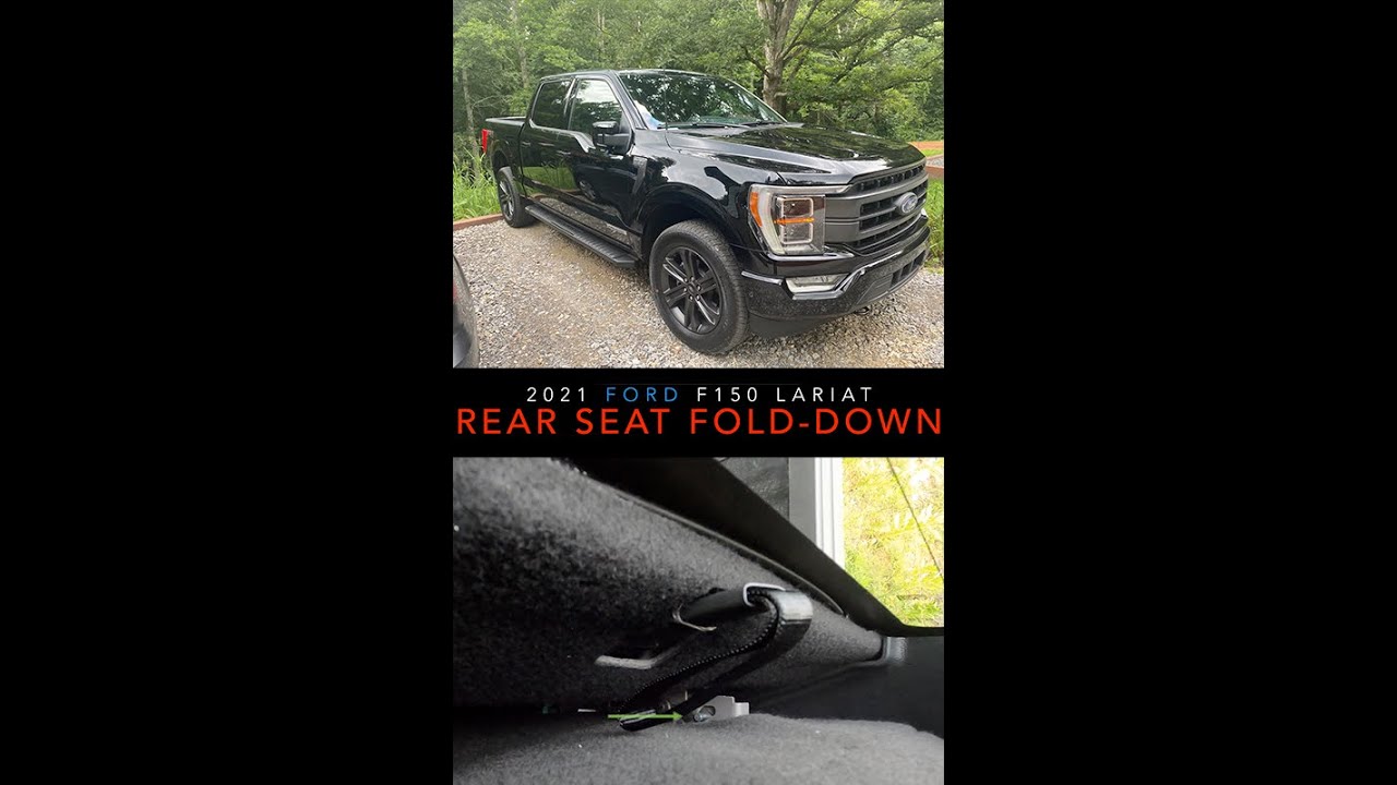 2021 Ford F150 Lariat (Full-Hybrid & Powerboost) Rear Seat Fold-Down