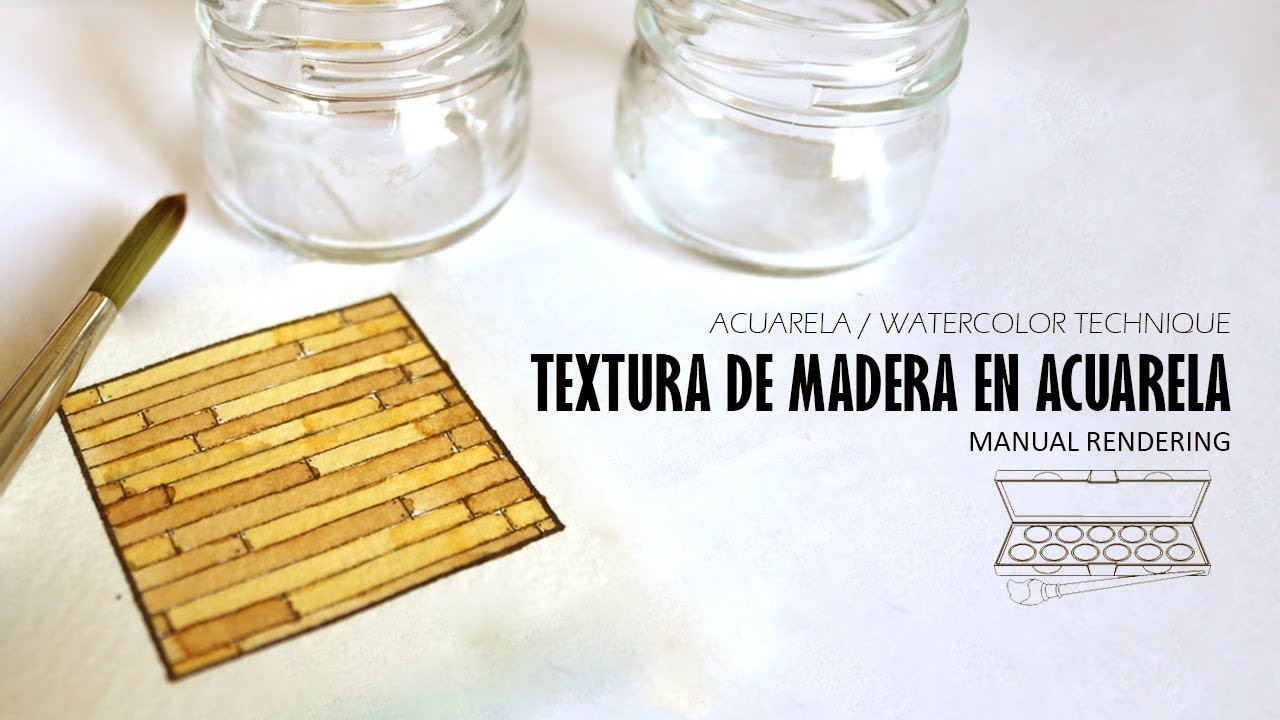 Textura de Madera en Acuarela - Watercolor Wood Texture