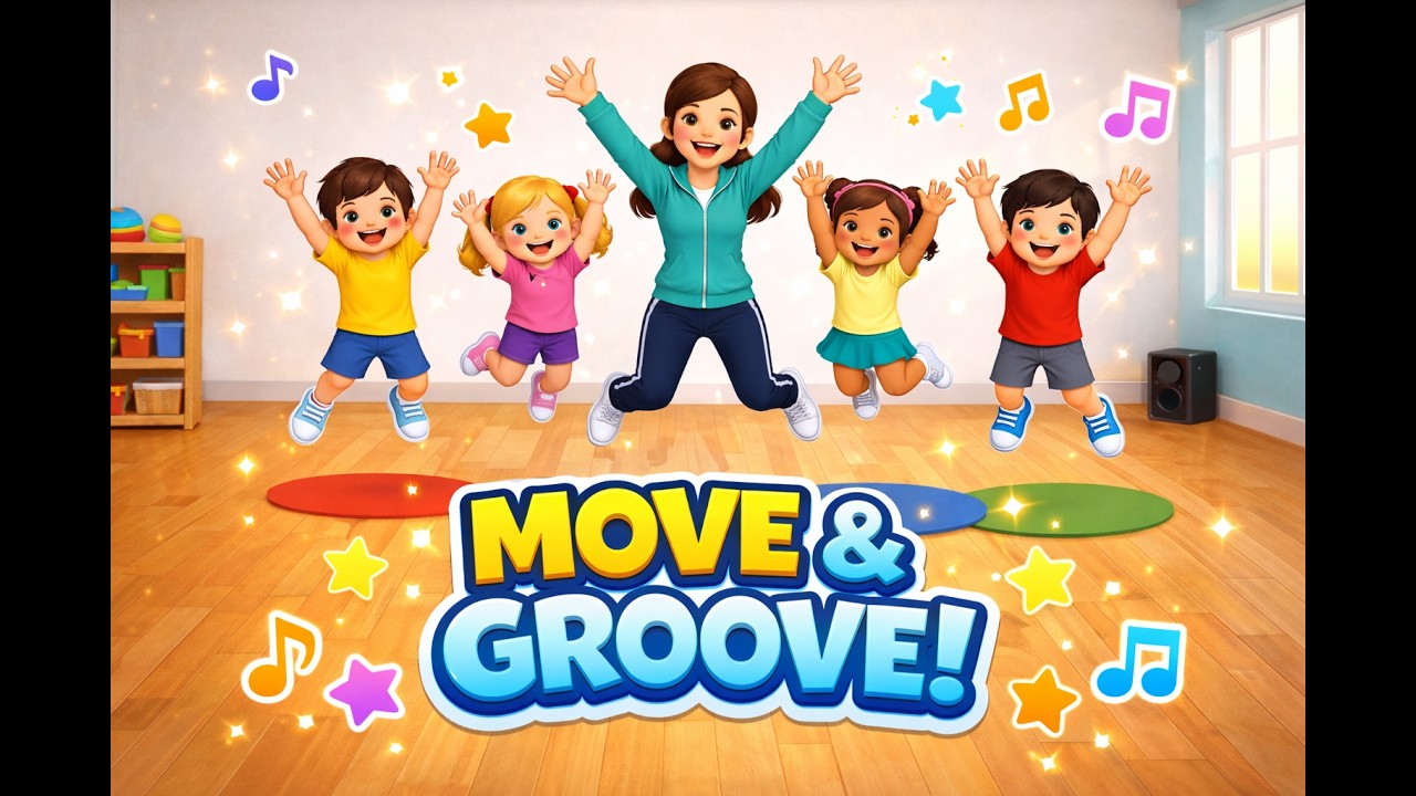 Move and Groove |Kids Exercise Song | Fun Dance Workout for Preschool #nurseryrhymes  #kidslearning