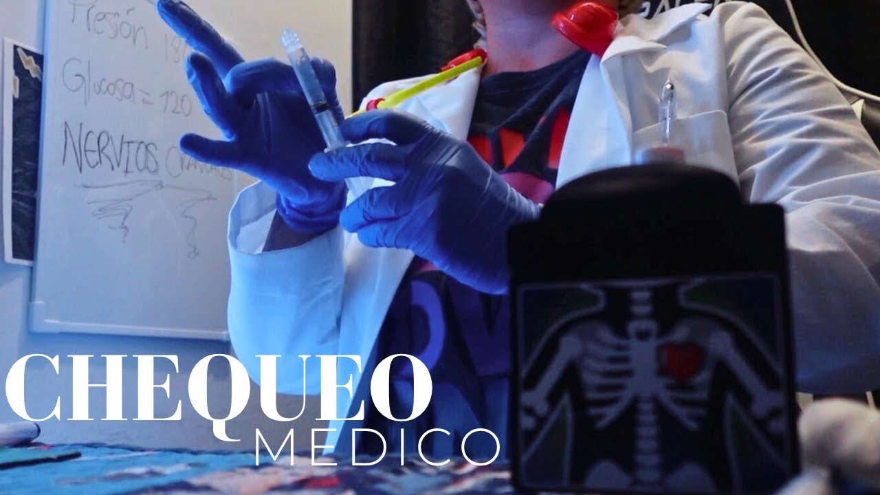 ASMR/Roleplay Español-CHEQUEO MEDICO🩺(SIGNOS VITALES🩻DETALLADOS ⚕️