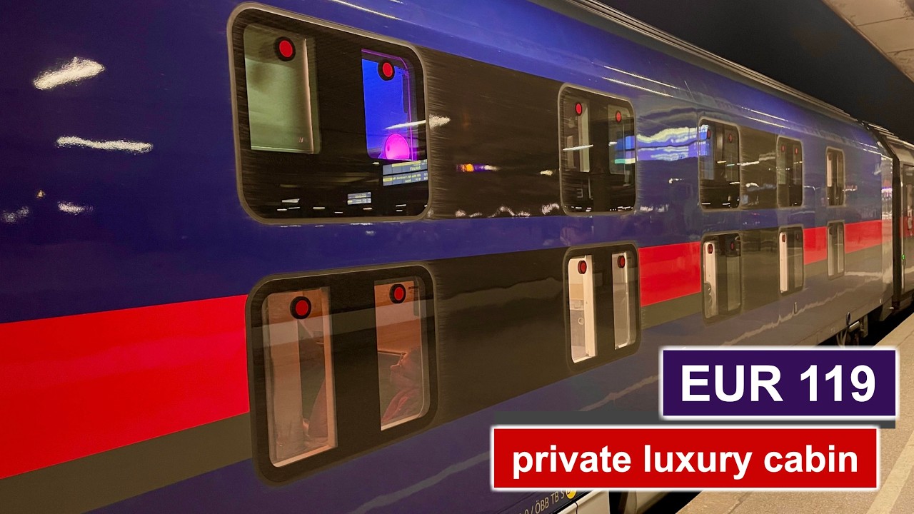 Amsterdam - Innsbruck: &Ouml;BB Nightjet New Generation in an Empty Sleeping Car Comfort