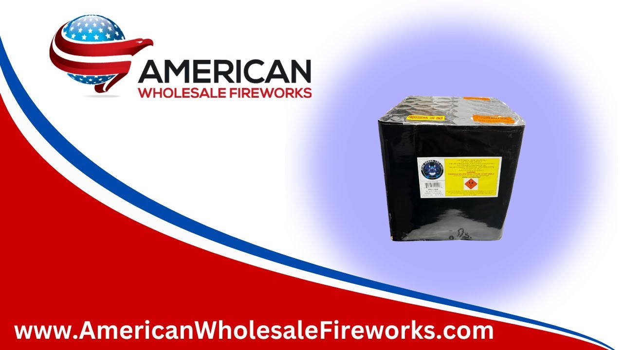 Cake - 49s Red Thunder (Instant) (PRO11123) ... Available at American Wholesale Fireworks!
