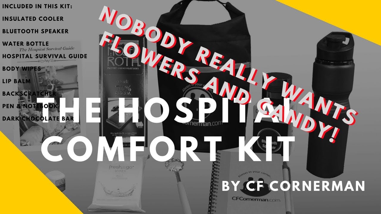 Get a Better "Get Better" Gift - Hospital Comfort Kit  - gift basket for surgery transplant