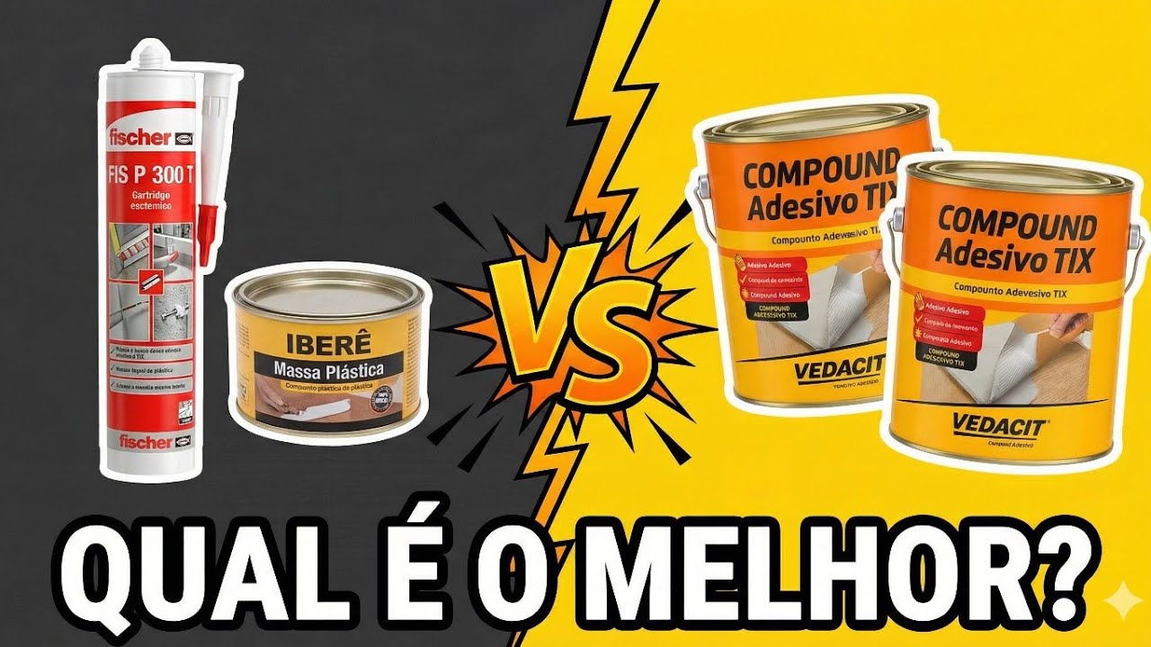Chumbador Químico X Compounder X Massa Plástica. Qual o melhor?