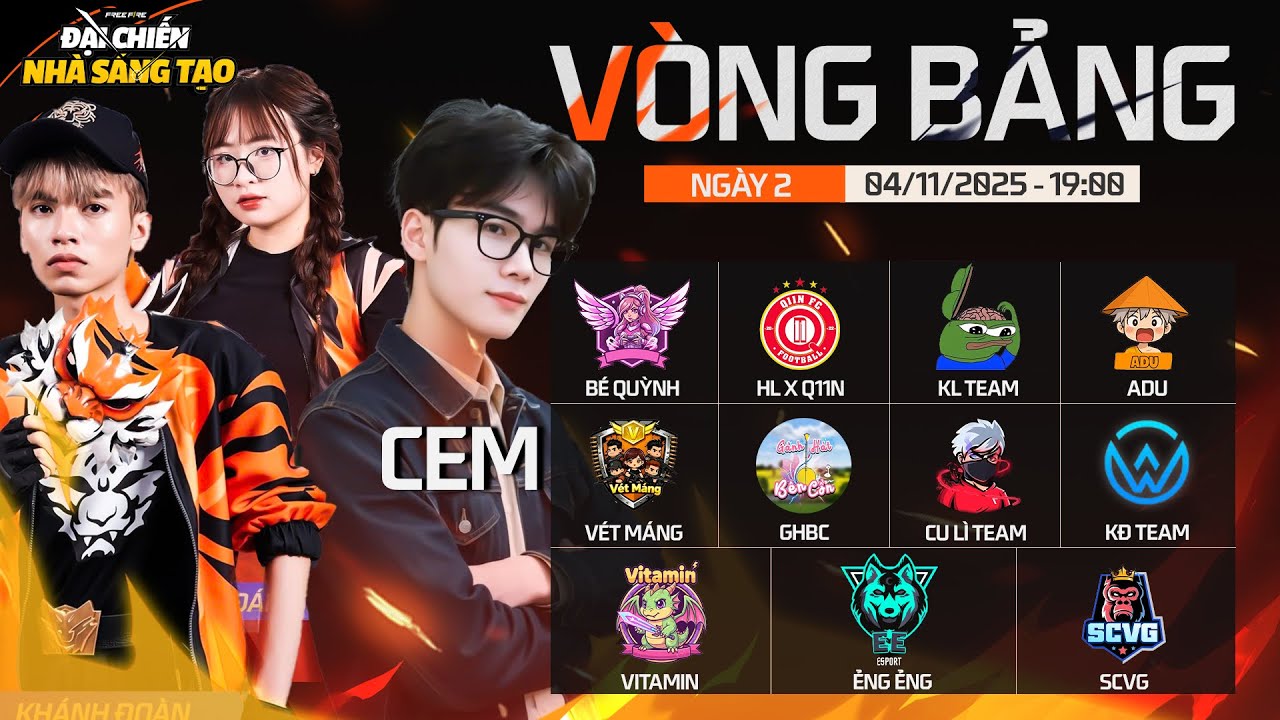 V&Ograve;NG BẢNG NG&Agrave;Y 2  - ĐẠI CHIẾN NH&Agrave; S&Aacute;NG TẠO: M&Ugrave;A 8 | CEM, CU L&Igrave;, B&Eacute; QUỲNH FF... CH&Iacute;NH THỨC CHẠM MẶT!