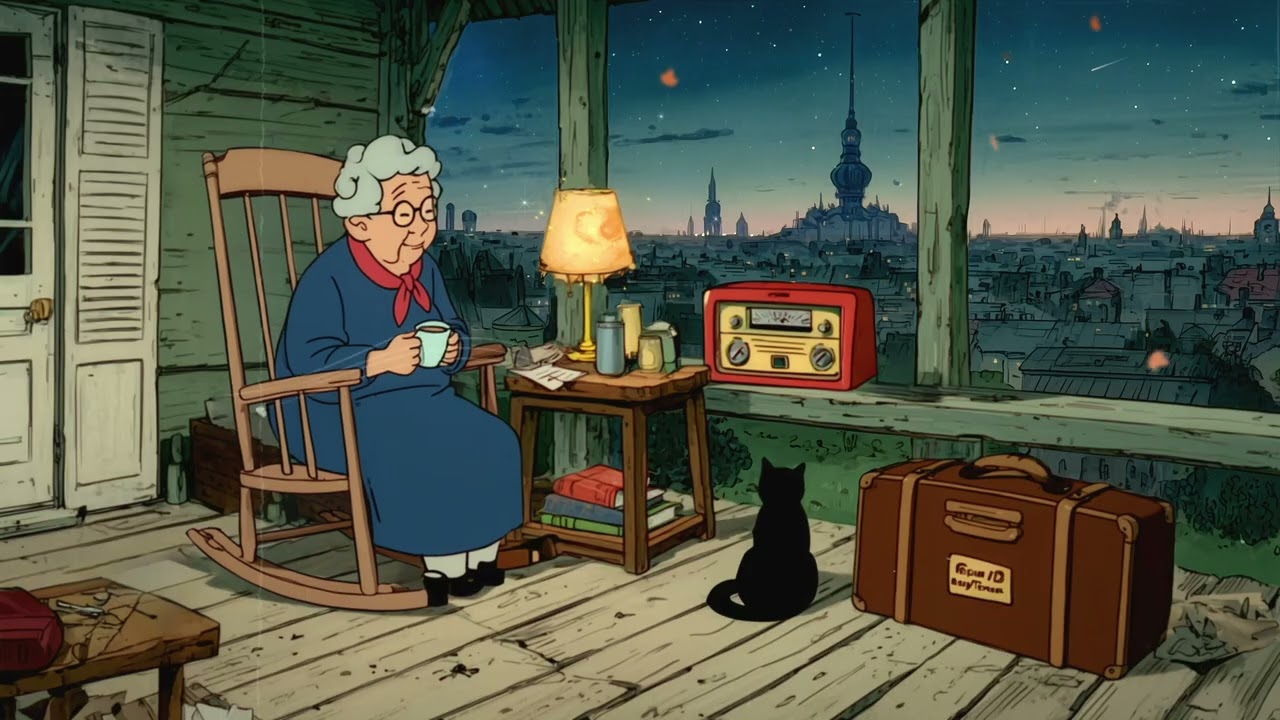 Autumn Memories with Grandma – Oldies Playing in Another Room and the Warm Glow of Home 🍂💫