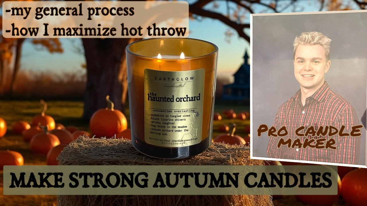 🎃How to Make Strong Scented Candles | *sharing my process* 🍂 