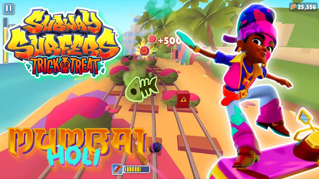Subway Surfers TRICK OR TREAT in Mumbai Holi 2025 - Gameplay with Rocky!
