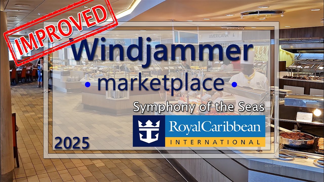Improved breakfast buffet Windjammer Royal Caribbean #cruise #SymphonyoftheSeas #CruiseTravelVideos