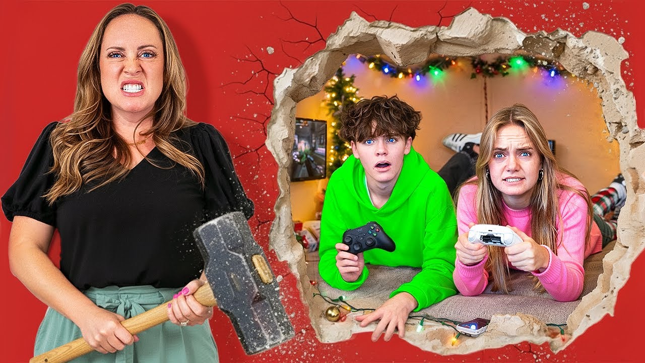 She Built a SECRET ROOM! Mom&rsquo;s Mad! 