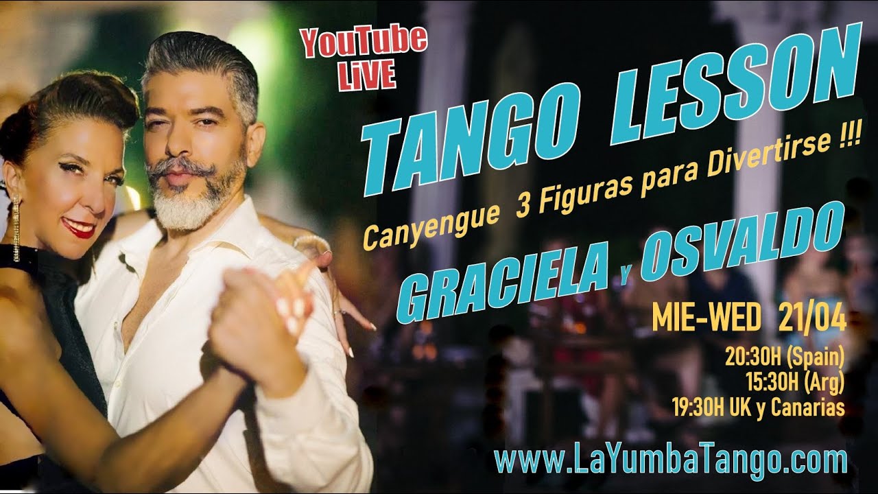 LIVE TANGO LESSON  Canyengue 3 Figuras Divertidas
