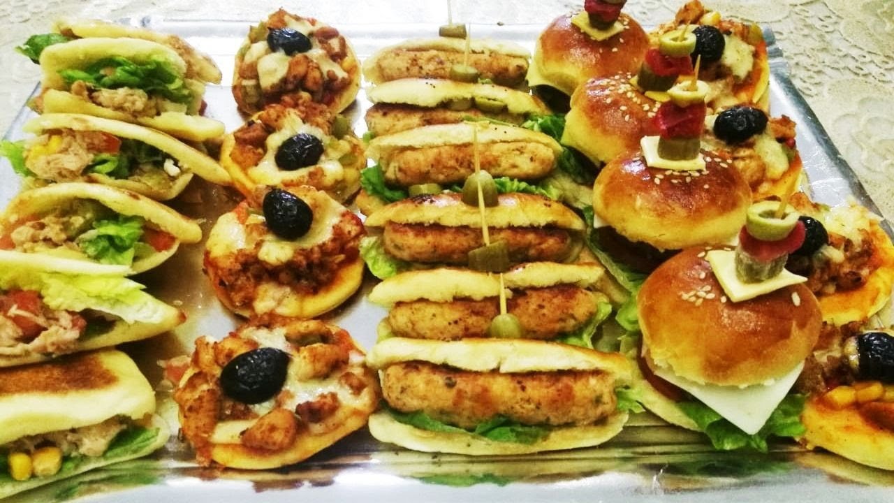بعجينة واحدة شكلي اربعة  أشكال من المملحات  و بحشوات مختلفة /شهيوات رمضان