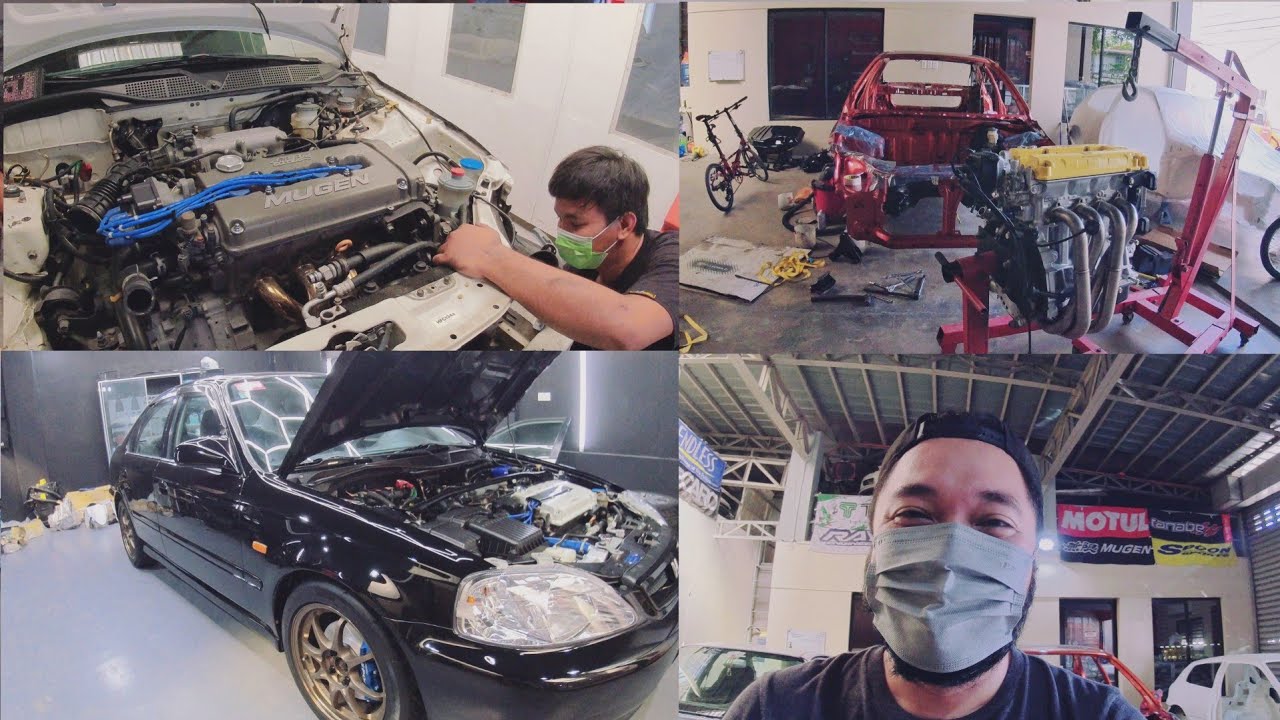 Shop Works. 3 Honda SiR. Mugen SiR. B18c SiR. Repaint SiR.