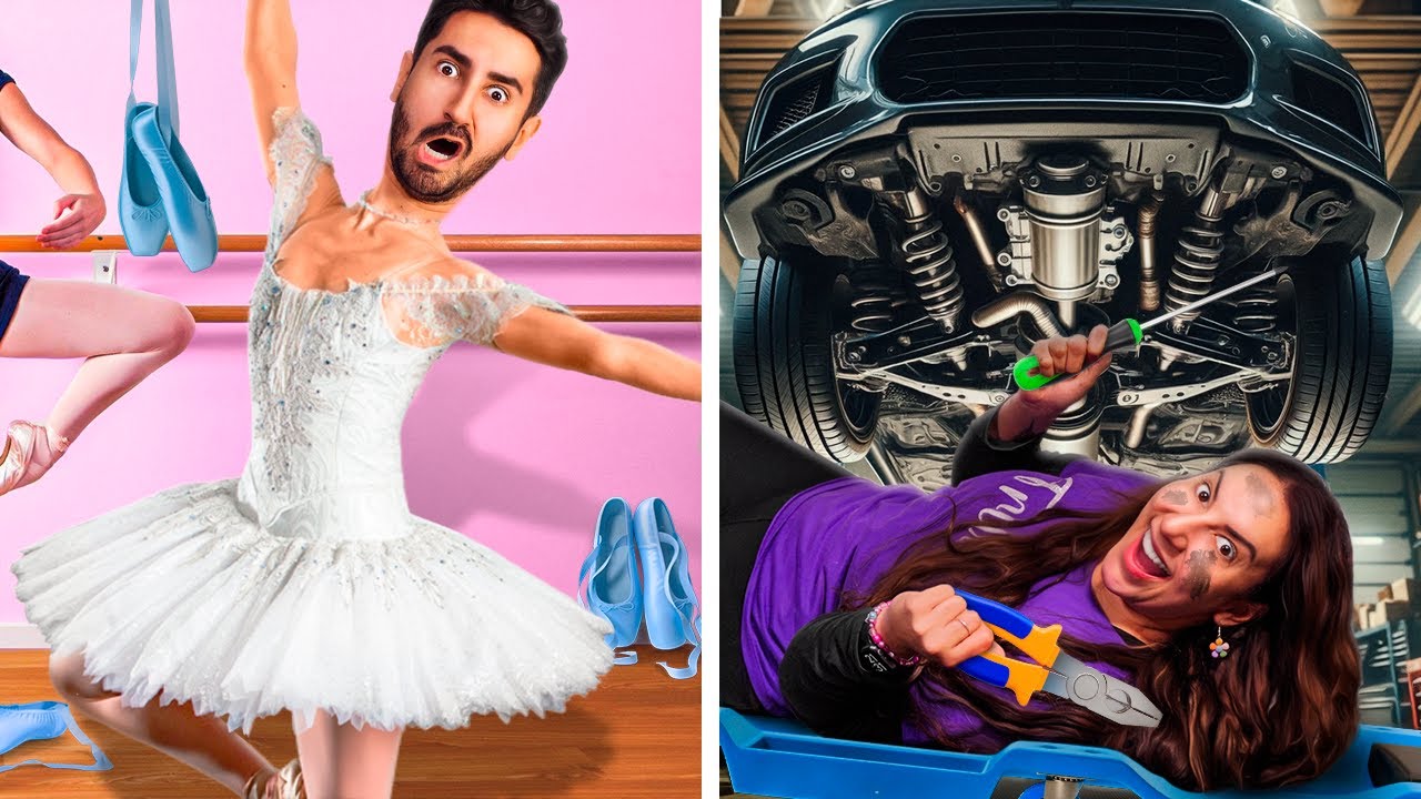 ELE NA AULA DE BALÉ vs ELA ARRUMANDO CARRO *E se…*