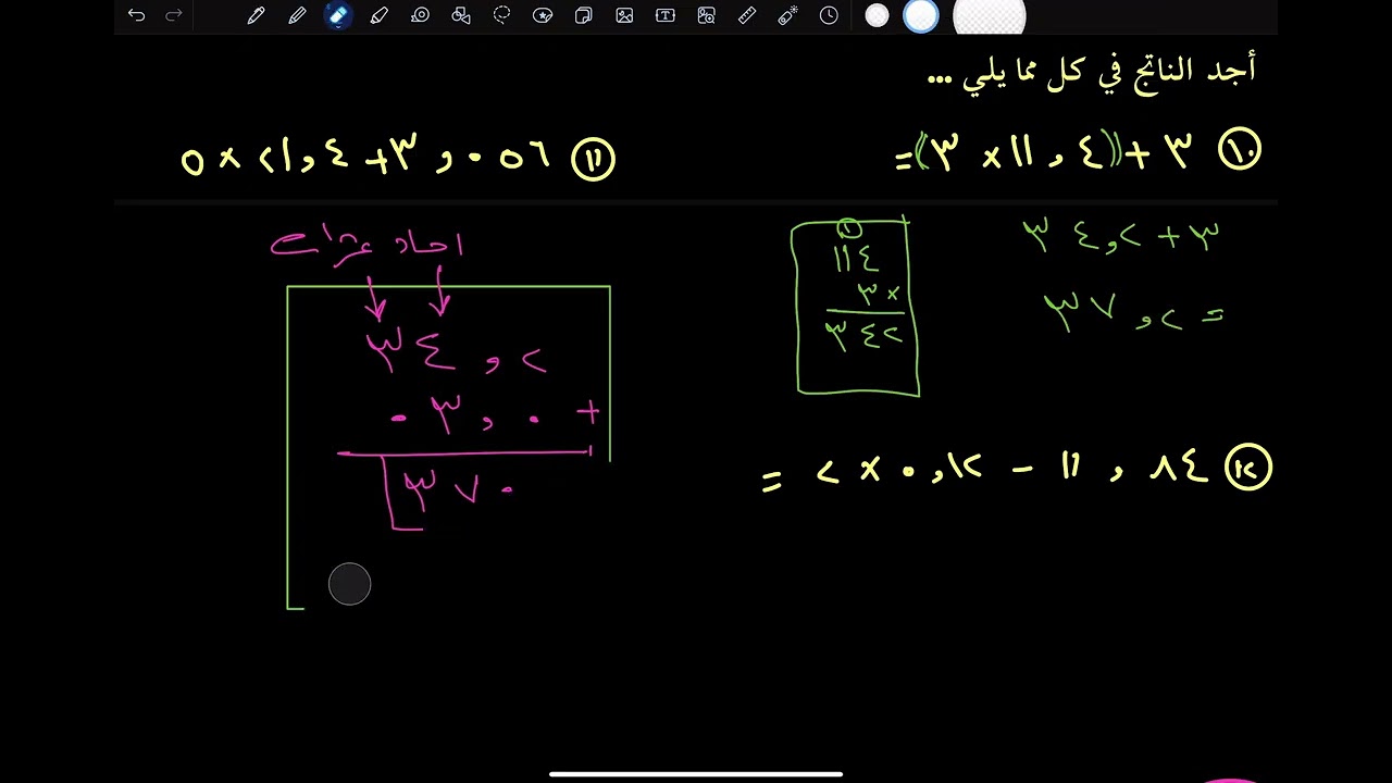 رياضيات السادس الابتدائي / الفصل الرابع / الدرس الثاني 