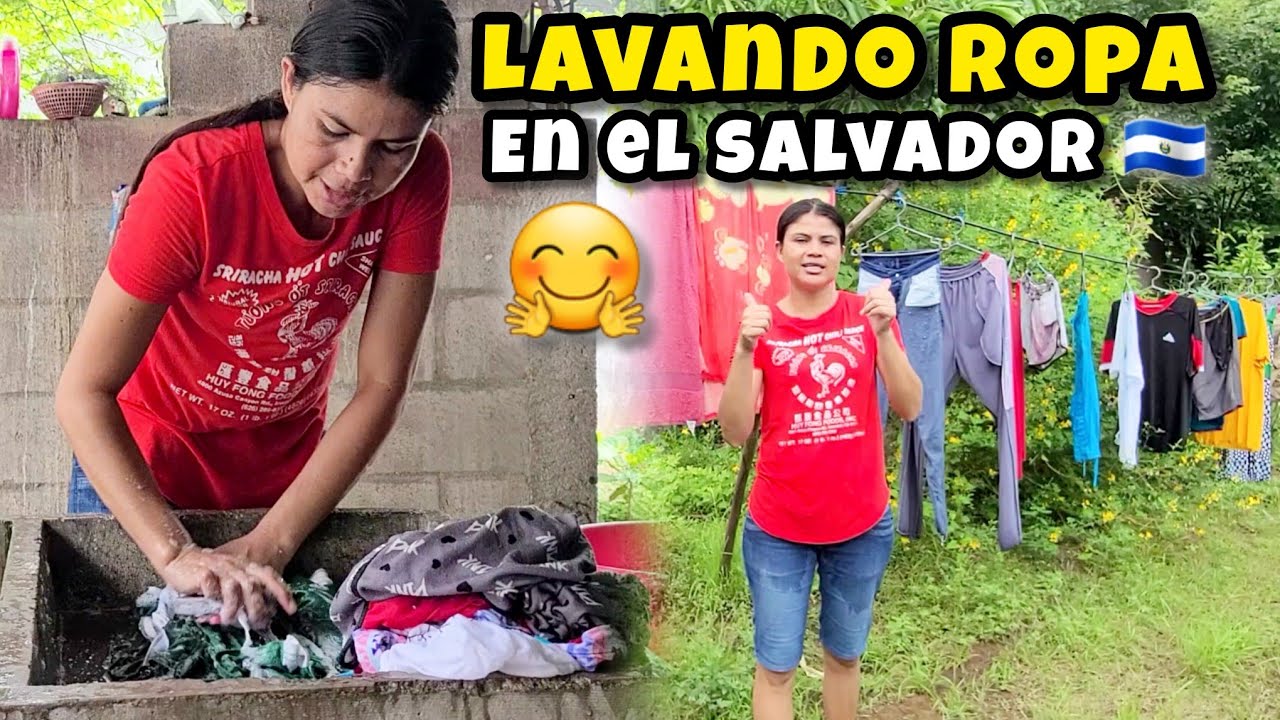 😲🚨Lavando ropa en EL SALVADOR 🇸🇻 USULUTÁN