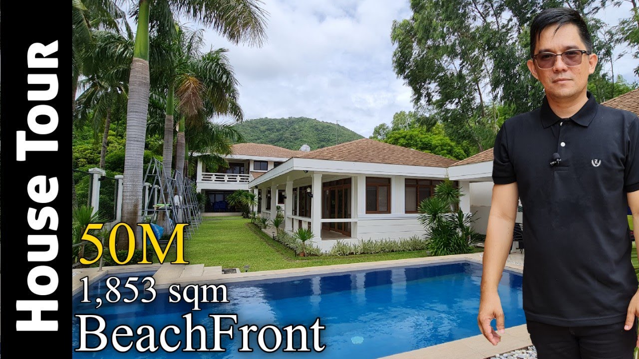 SOLD●Beachfront Lian Batangas | Beach House with Pool and Beautiful House with carport