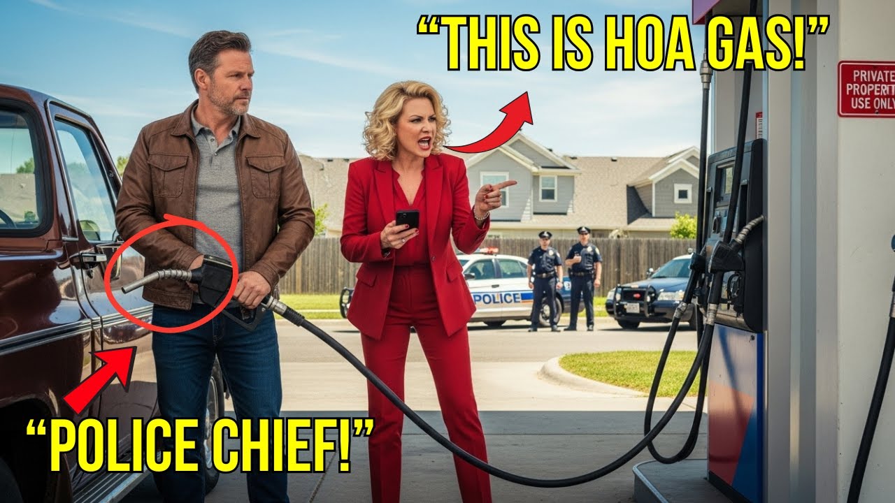 HOA Karen Called the Cops When I Refused Free Gas — Didn’t Know She Was Calling Her Own Chief