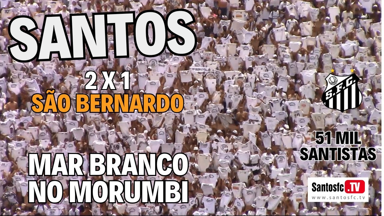 SANTOS 2X1 são bernardo, maior público do ano no Morumbi - o que a TV não mostrou! MAR BRANCO.