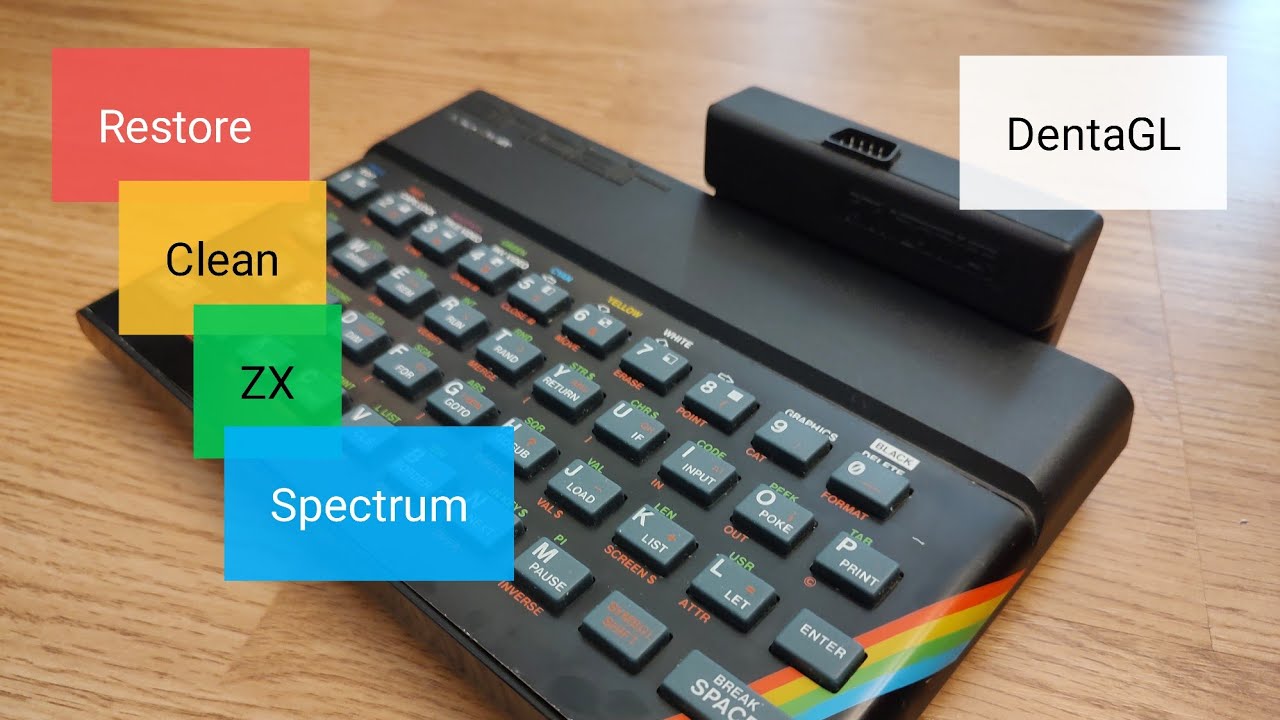 Restore and clean ZX Spectrum computer.