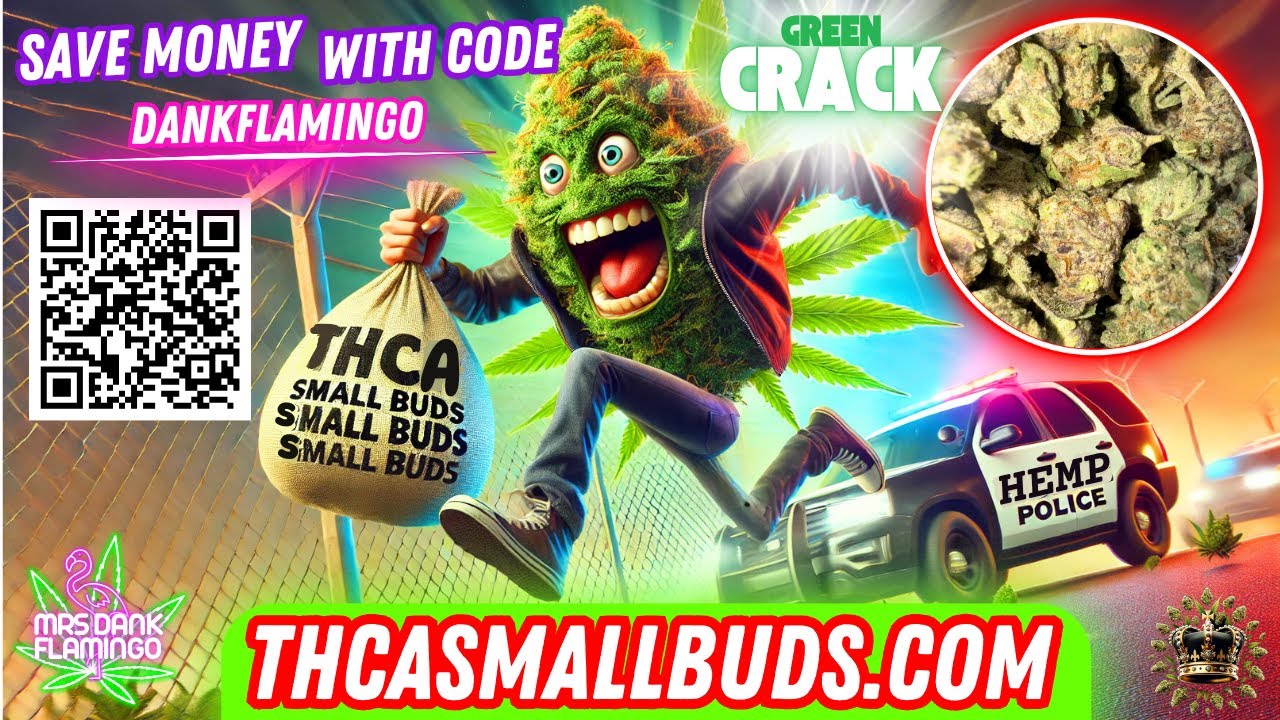 Trying Out Bulk Indoor Green Crack from THCA Small Buds with Mrs Dank Flamingo!