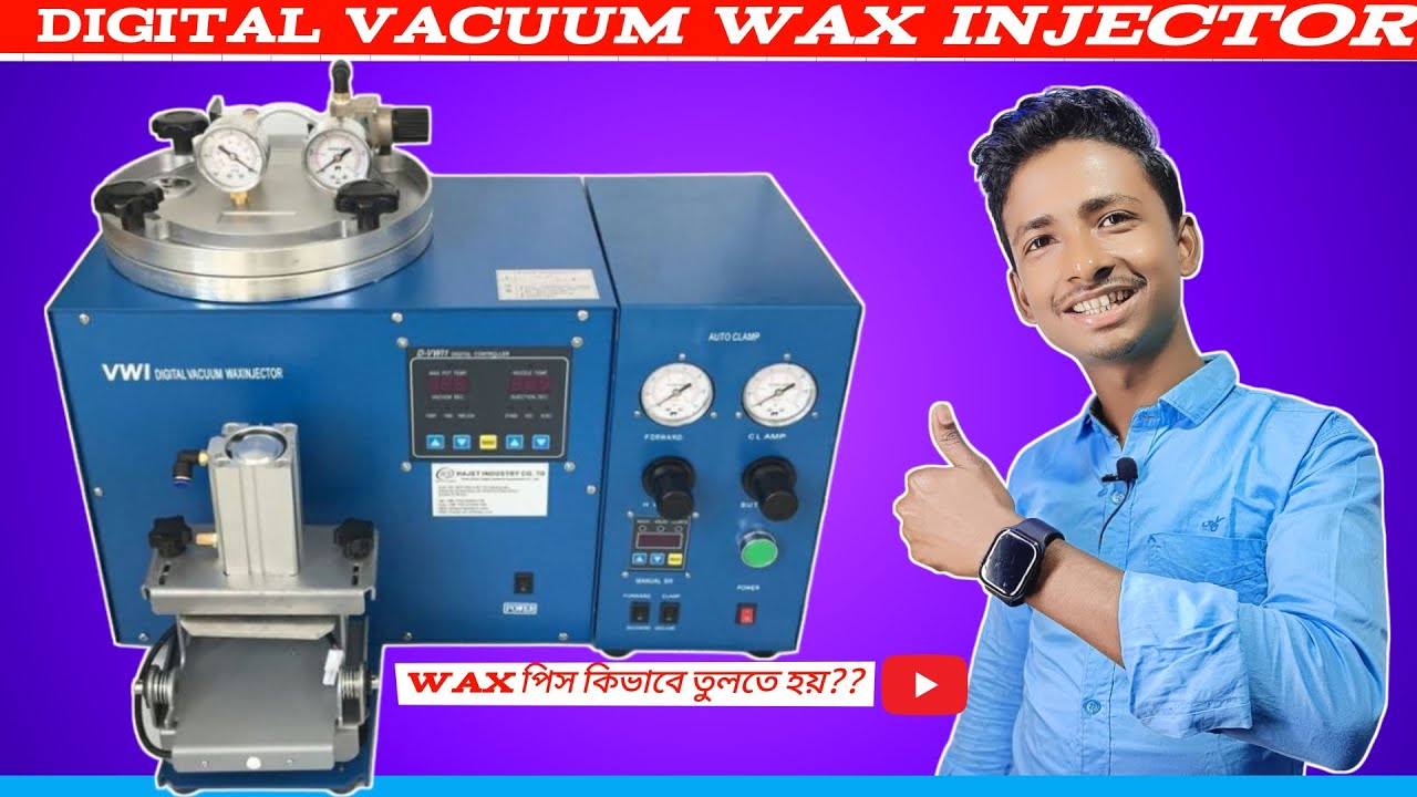 HOW TO OPERATE AUTO CLAMP WAX INJECTOR MACHINE |Wax Injector | Auto Clamp |Jewellery|Digital Vacuum