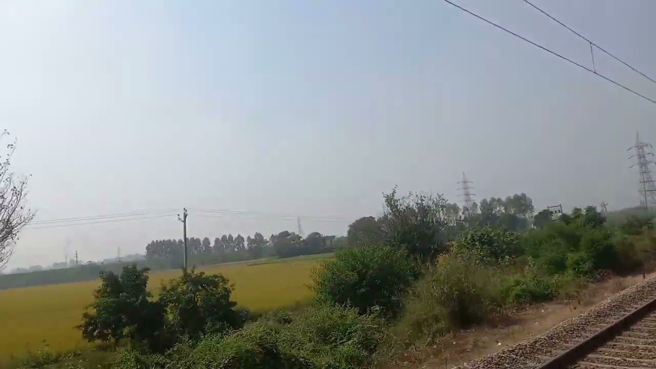Rail journey Khanna to sarhind garbrath fire burning 🔥🚄#indian