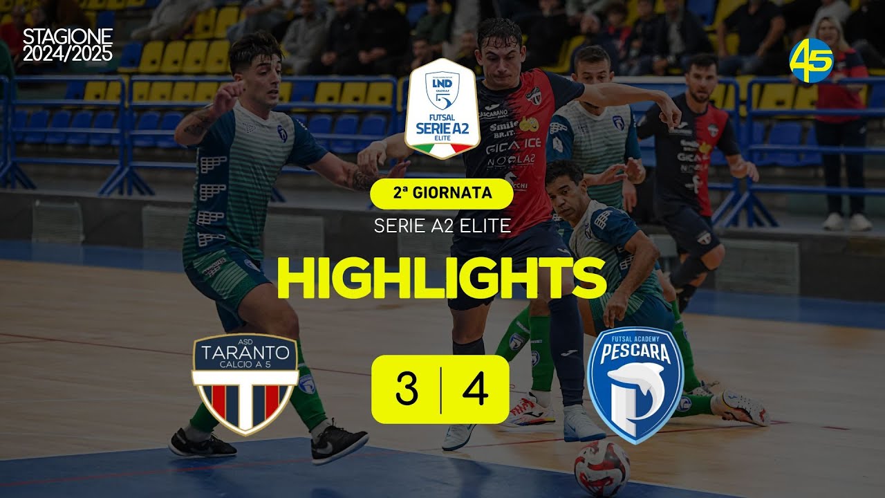 Taranto-Pescara 3-4 | HIGHLIGHTS | Serie A2 Élite 2024-25