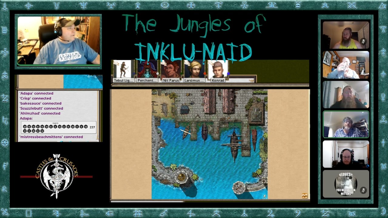 Castles & Crusades Actual Play  - The Jungles of Inklu-Naid Stream Ep. #1 💚 #ttrpg #playcnc