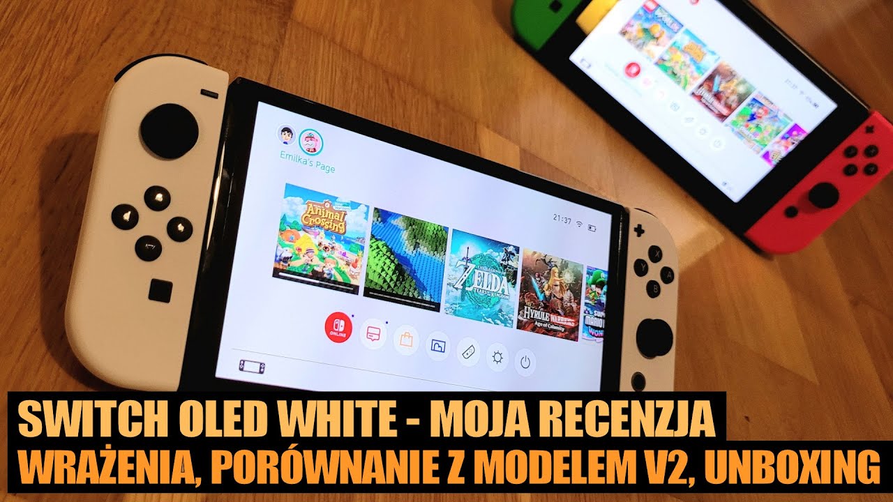 SWITCH OLED WHITE - moja recenzja - czy warto kupić i przesiąść się z wersji V2 w 2024 roku?