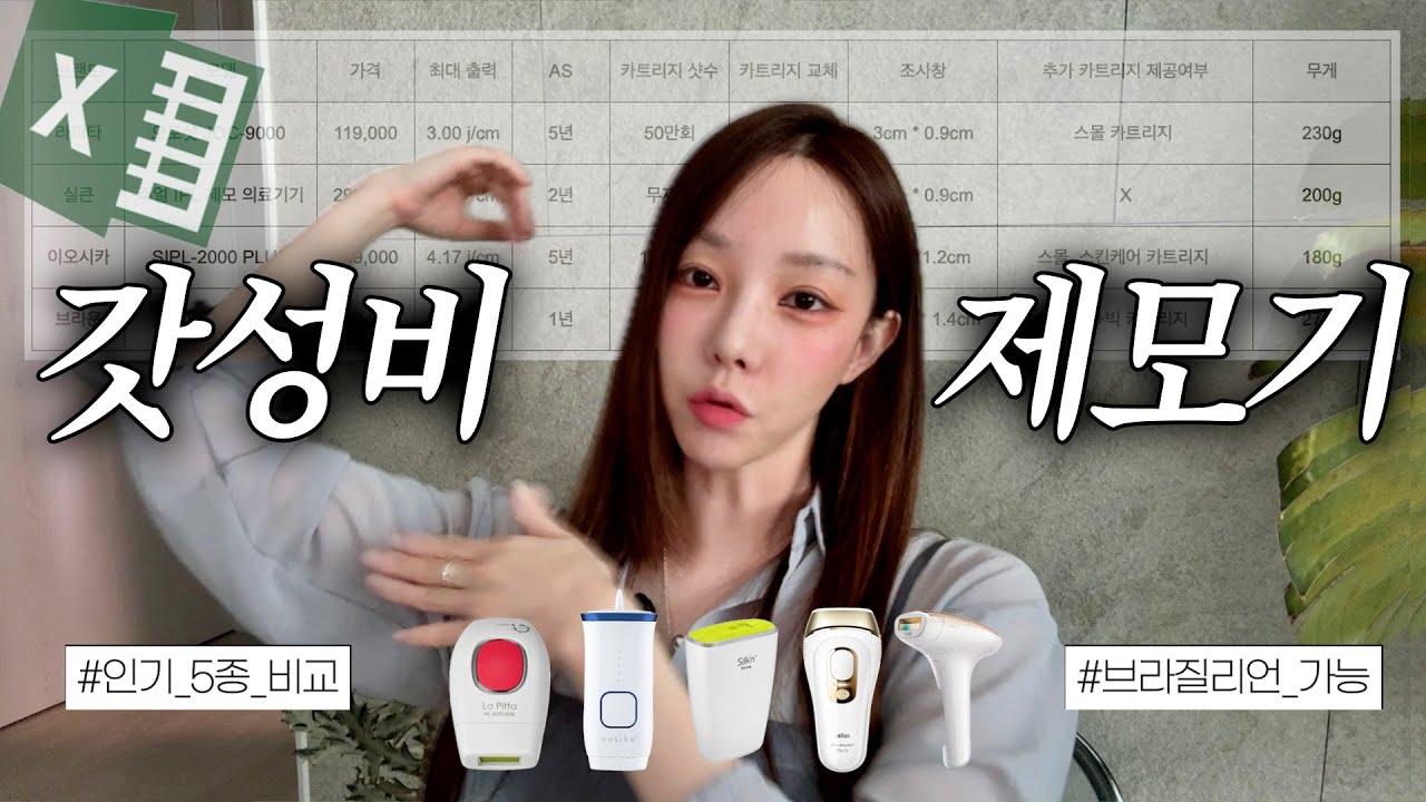 제모에 수백만원 쓰고 알려주는 홈케어 레이저제모기 추천