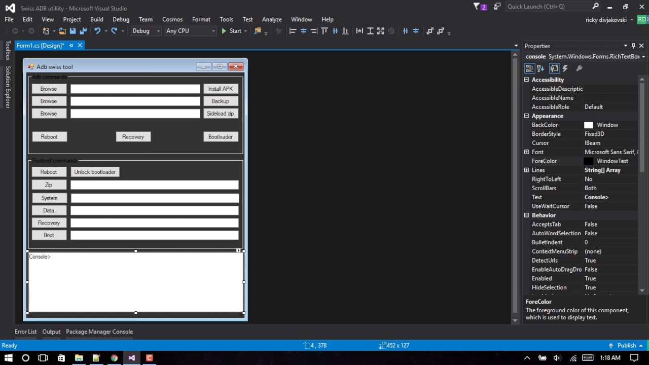 Creating a C# android multitool in 20minutes (Beginners)