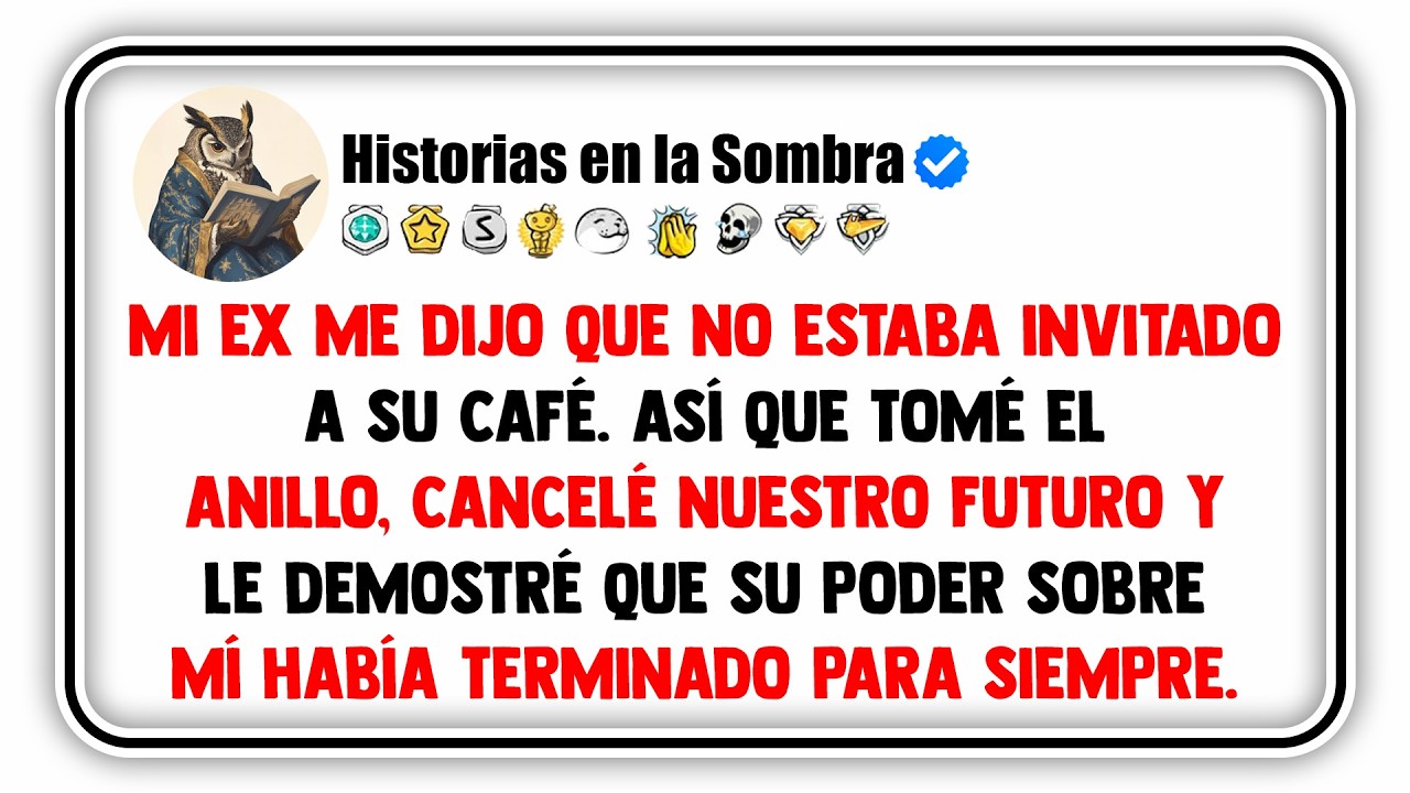 Mi ex me dijo que no estaba invitado a su café. Así que tomé el anillo, cancelé nuestro...
