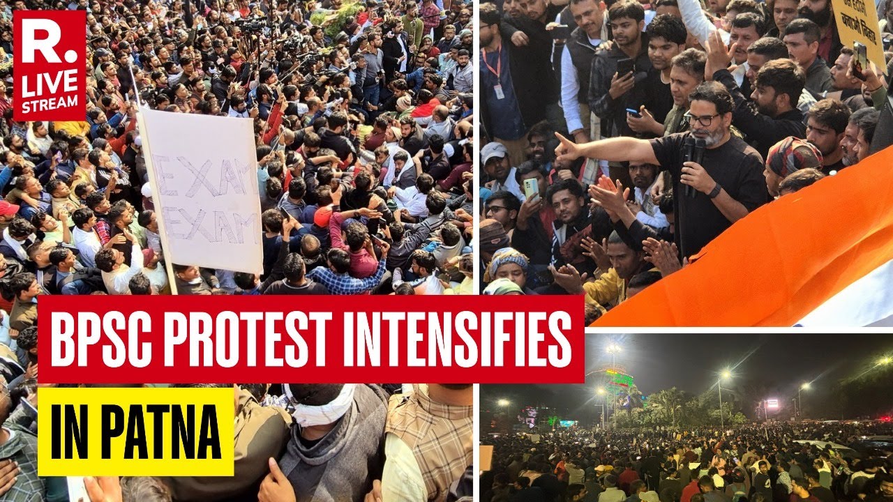 LIVE: Clash Erupts Between BPSC Students And Police In Patna: Lathicharge And Water Cannons Deployed